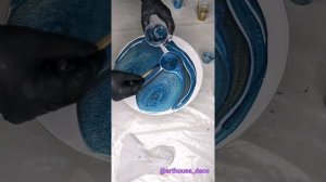 Грязный стакан. Resin art. Процесс заливки.