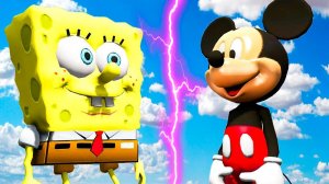 СПАНЧ БОБ ПРОТИВ МИККИ МАУСА в ГТА 5 МОДЫ! ОБЗОР МОДА в GTA 5 ВИДЕО ИГРЫ MODS