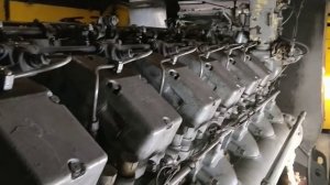 ТЭП70. Работа дизеля и главного генератора на оборотах.