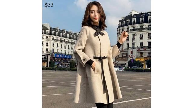 Одежда с AliExpress. Кашемировое шерстяное женское пальто осень зима.