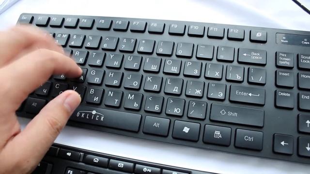 звук клавиш Клавиатура LOGITECH K270, черный смотреть онлайн
