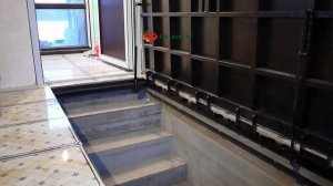 Люк в подвал под плитку из уголка