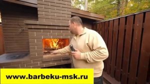 Кладка комплекса барбекю из кирпича в Московской области