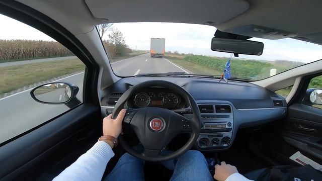 Fiat Punto 1.4 8V 77HP (2009) | POV Test Drive Onboard смотреть онлайн