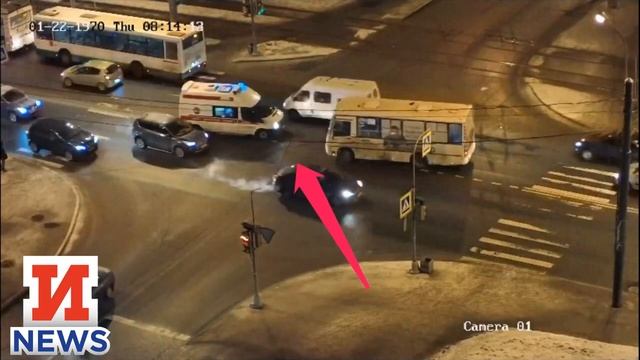 5 авто не пропустили скорую помощь Санкт Петербург, Лигово смотреть онлайн