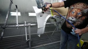 Покраска серебром в переход без тёмной полоски, курсы автомаляра ОНБ