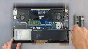Замена батареи в ноутбуке Dell Precision 5510, 5520