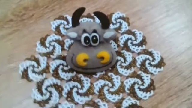 БЫЧОК.МАГНИТ.НАТУРАЛЬНАЯ ШЕРСТЬ. смотреть онлайн