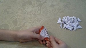 Модульное оригами сердечко урок15