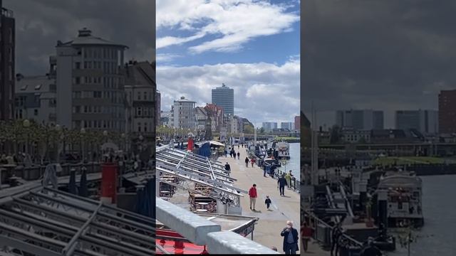 Rhein River Düsseldorf Beach || Hadi Vlog