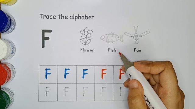 Alphabet F learning for kids | F for Fish | ABC Song | Learn ABC Alphabet for Kids | kidzy ABCDEFGH