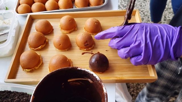 超萌香菇雞蛋糕/Shiitake Shape Egg Pancakes- Taiwanese Street Food