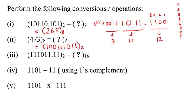 Number System & Encoding based Questions | Class 11 Computer Science, ISC board