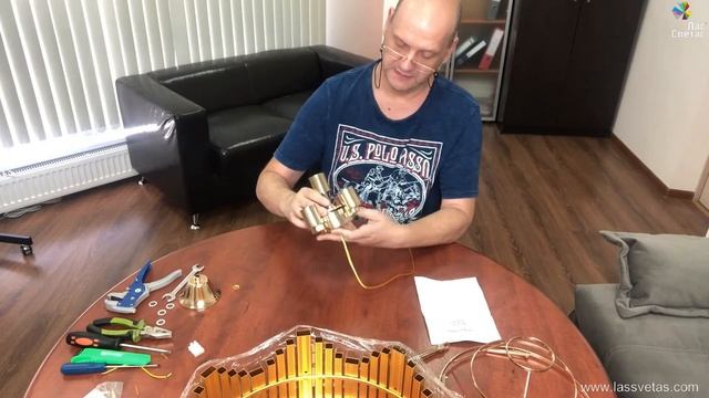 Как собрать хрустальную люстру 45461/5 FGD ЛасСветас. Инструкция по сборке. смотреть онлайн