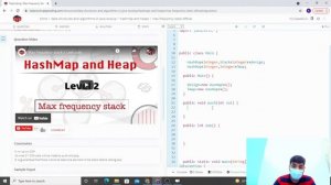 Max Frequency Stack | Module : HashMap & Heap | In English | Java | Video_48