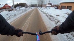 Тест (сильный ветер) Sjcam sj 8 plus (4k/30fps) на велосипеде fixed gear