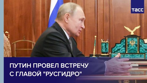 Путин провел встречу с главой "Русгидро" #shorts