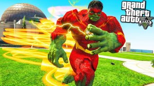 КАК ХАЛК СТАЛ НОВЫМ ФЛЭШЕМ В ГТА 5 МОДЫ! HULK FLASH ФЛЕШ ОБЗОР МОДА В GTA 5! ИГРЫ ГТА ВИДЕО MODS