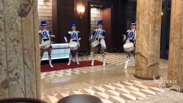 Заказать ансамбль барабанщиц на праздник и день рождения в Москве - барабанщицы на встречу гостей