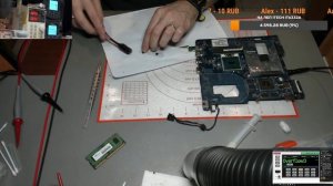 Стрим. Samsung NP350V5C LA-8861p не включается, потребление 250мА, нет питания CPU.