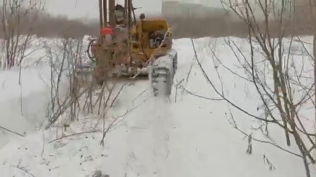 Проезд к точкам бурения для выполнения геологические изыскания.
