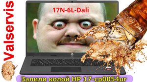 Залили колой ноутбук hp 17-cp0054ur Часть первая.