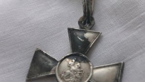 Георгиевский крест 4 ст №168158. Кавалер полного Георгиевского креста.