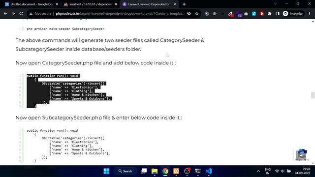 ⚡Laravel Livewire 3 Dependent Dropdown | Livewire 3 Dynamic Dropdown | Livewire 3 Tutorial