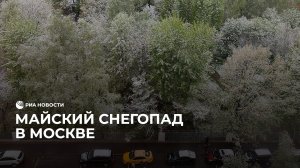 Майский снегопад в Москве