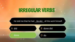 Irregular Verbs Quiz | Test your knowledge of Irregular Verbs