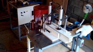 Станок фрезерный для производства окон, пневматический, импост / створка.