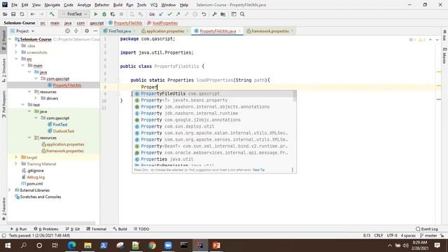 Selenium Automation Framework Tutorial - How to use Properties Files in Selenium Framework?