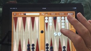 Backgammon NJ - Fairly typical rolls by AI opponent - njsoftware.com