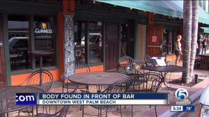 Body found in front of bar