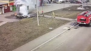 Как быстро горит автомобиль