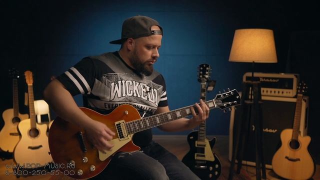 Электрогитара STAGG SEL-STD (Лес Пол из махагона с отсечками) смотреть онлайн