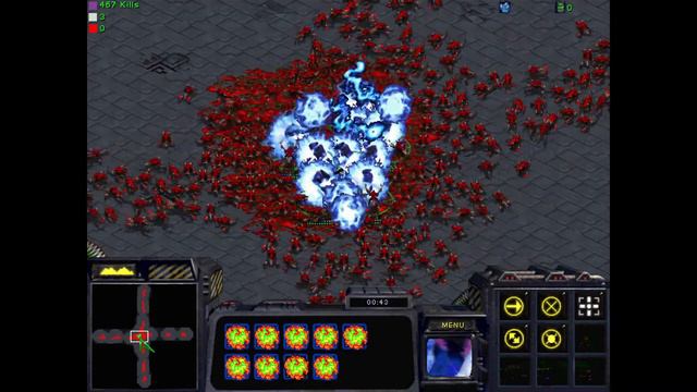 StarCraft - 12 Archons (Fully Upgraded) vs ??? Zerglings (Un-upgraded) смотреть онлайн