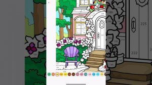 Colour with me Hey Color Paint by Numbers app House with strawberries #coloring #relaxing #spring