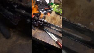 Заточка цепи напильником бензопилы Урал Электрон