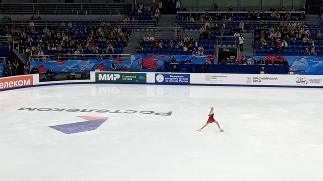 Софья Чаплыгина. Фигурное катание. Гран-при России, 3-й этап. Короткая программа, Красноярск 2023 смотреть онлайн