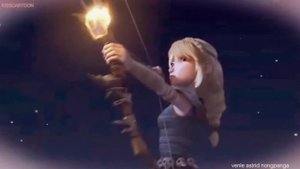 иккинг и Астрид в клипе Лети лети лепесток