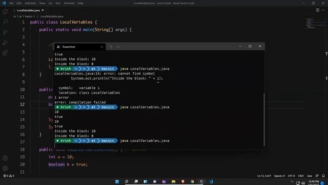 Variables in Java Full Course | Java Variables in 1 hour | Java Tutorial For Beginners
