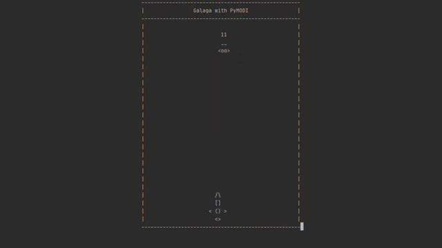 [pyplayscii] Playing Galaga in an ascii-art style!! смотреть онлайн