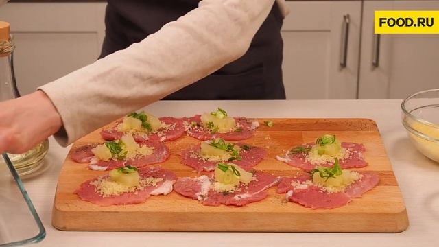 Рулетики из свинины | Рецепты Food.ru