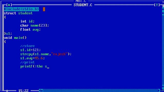 Structures In C