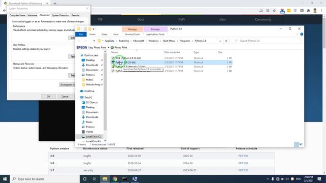 Set Python Path in Environment Variables تنظیم آدرس برنامه پایتون در ویندوز смотреть онлайн