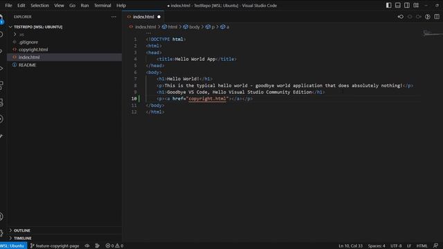 Simple git branch example смотреть онлайн