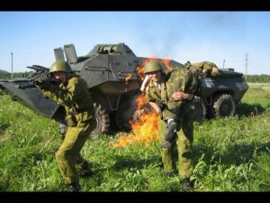 Болванкой в танк ударило.