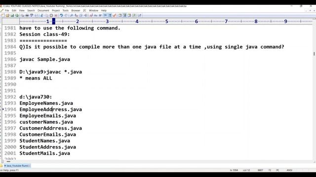 Java||class -49||Complilng Multiple Files ||Java Tutorial for Beginners - in Telugu and English смотреть онлайн