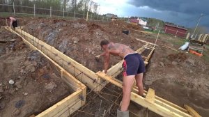 Ленточный фундамент 14 часть свайно-ростверковый